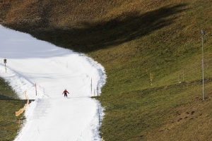 Schneemangel Berner Oberland.